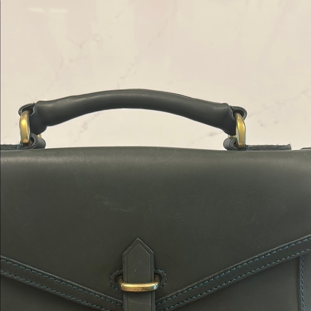 Green Leather Handbag - Picture 4 of 8